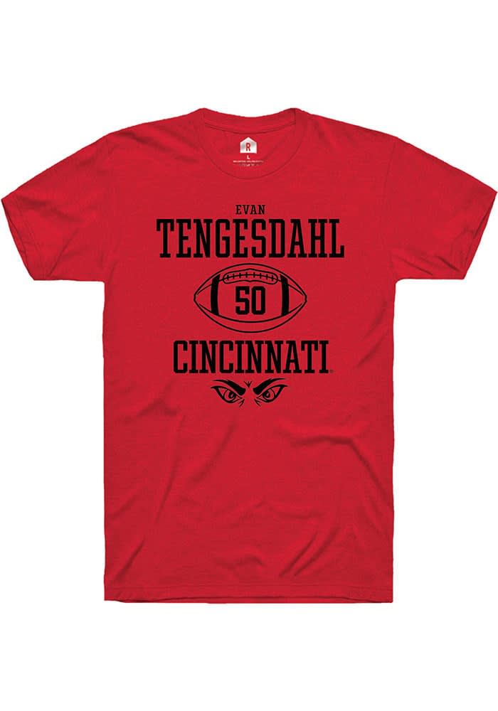 Evan Tengesdahl Cincinnati Bearcats Rally NIL Sport Icon Short Sleeve T Shirt