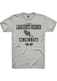 Juliette Laracuente-Huebner Ash Cincinnati Bearcats NIL Sport Icon Short Sleeve T Shirt