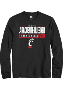 Juliette Laracuente-Huebner Rally Mens Black Cincinnati Bearcats NIL Stacked Box Tee