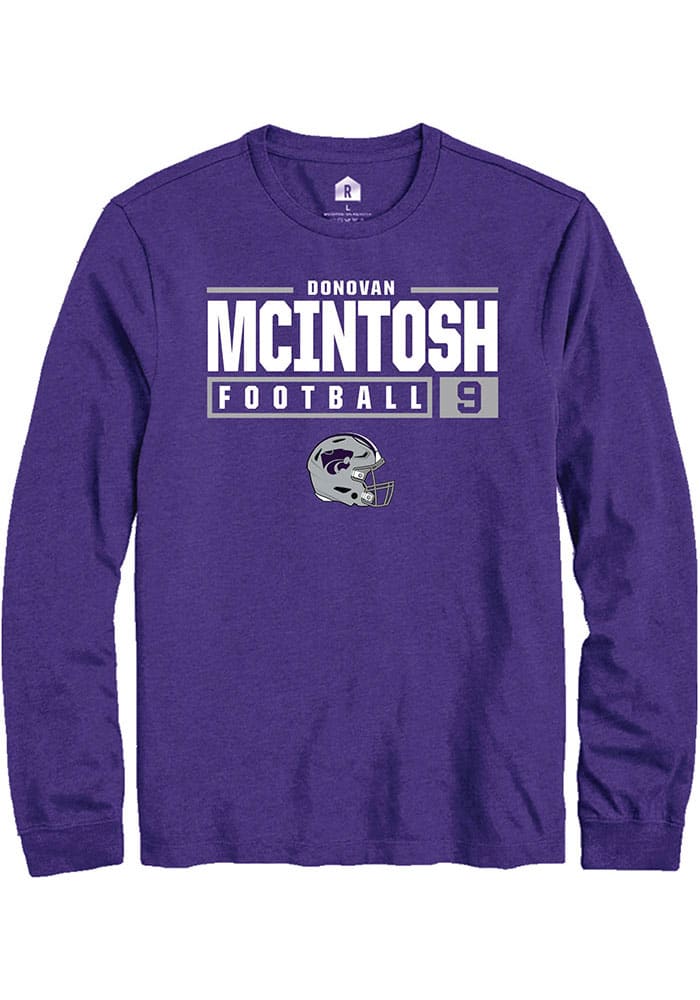 Rally K-State Wildcats Purple NIL Stacked Box Long Sleeve T Shirt