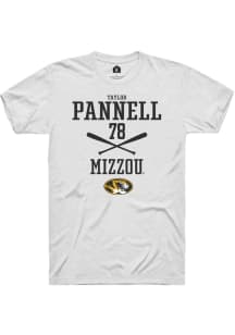 Taylor Pannell  Missouri Tigers White Rally NIL Sport Icon Short Sleeve T Shirt