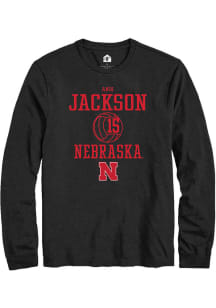 Andi Jackson  Nebraska Cornhuskers Black Rally NIL Sport Icon Long Sleeve T Shirt
