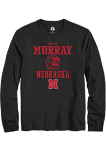 Harper Murray Rally Mens Black Nebraska Cornhuskers NIL Sport Icon Tee