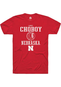 Laney Choboy  Nebraska Cornhuskers Red Rally NIL Sport Icon Short Sleeve T Shirt