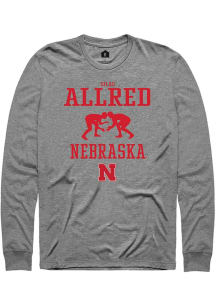 Silas Allred Rally Mens Graphite Nebraska Cornhuskers NIL Sport Icon Tee