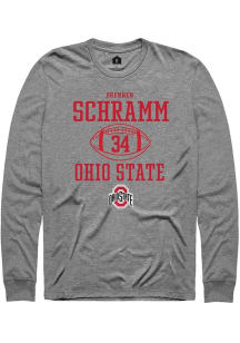 Brennen Schramm Rally Mens Graphite Ohio State Buckeyes NIL Sport Icon Tee