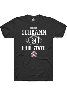 Brennen Schramm Black Ohio State Buckeyes NIL Sport Icon Short Sleeve T Shirt