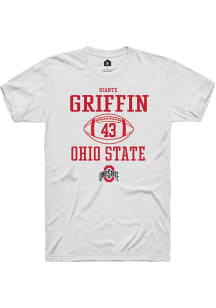 Dianté Griffin White Ohio State Buckeyes NIL Sport Icon Short Sleeve T Shirt