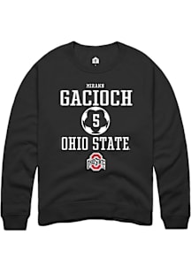 Mirann Gacioch  Rally Ohio State Buckeyes Mens Black NIL Sport Icon Long Sleeve Crew Sweatshirt