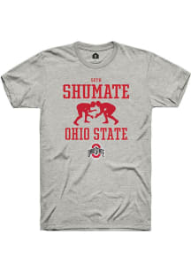 Seth Shumate Ash Ohio State Buckeyes NIL Sport Icon Short Sleeve T Shirt