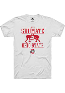 Seth Shumate White Ohio State Buckeyes NIL Sport Icon Short Sleeve T Shirt