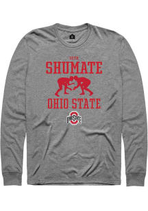 Seth Shumate Rally Mens Graphite Ohio State Buckeyes NIL Sport Icon Tee