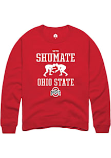 Seth Shumate  Rally Ohio State Buckeyes Mens Red NIL Sport Icon Long Sleeve Crew Sweatshirt