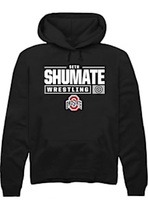 Seth Shumate  Rally Ohio State Buckeyes Mens Black NIL Stacked Box Long Sleeve Hoodie