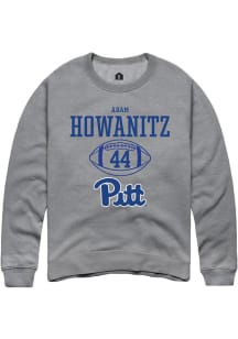 Adam Howanitz Rally Mens Graphite Pitt Panthers NIL Sport Icon Crew Sweatshirt