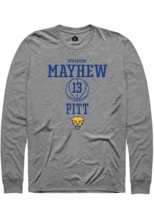 Benjamin Mayhew Rally Mens Graphite Pitt Panthers NIL Sport Icon Tee