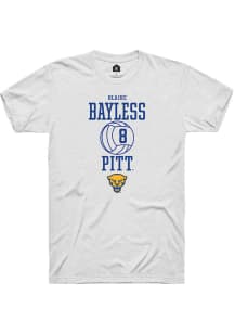 Blaire Bayless White Pitt Panthers NIL Sport Icon Short Sleeve T Shirt