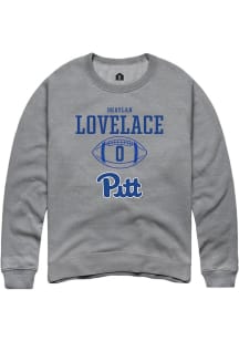 Braylan Lovelace Rally Mens Graphite Pitt Panthers NIL Sport Icon Crew Sweatshirt