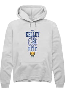 Bre Kelley Rally Mens White Pitt Panthers NIL Sport Icon Hooded Sweatshirt