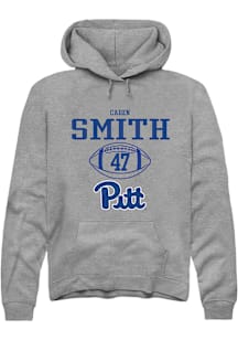 Caden Smith  Rally Pitt Panthers Mens Graphite NIL Sport Icon Long Sleeve Hoodie