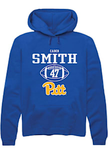 Caden Smith  Rally Pitt Panthers Mens Blue NIL Sport Icon Long Sleeve Hoodie