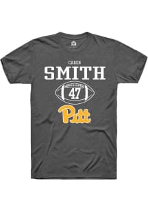 Caden Smith Dark Grey Pitt Panthers NIL Sport Icon Short Sleeve T Shirt