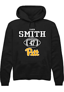 Caden Smith  Rally Pitt Panthers Mens Black NIL Sport Icon Long Sleeve Hoodie