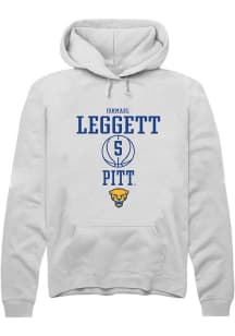 Ishmael Leggett Rally Mens White Pitt Panthers NIL Sport Icon Hooded Sweatshirt