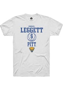 Ishmael Leggett White Pitt Panthers NIL Sport Icon Short Sleeve T Shirt