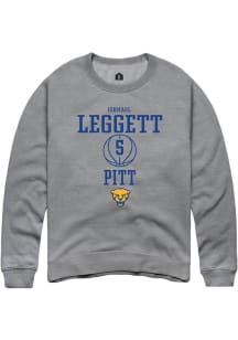 Ishmael Leggett Rally Mens Graphite Pitt Panthers NIL Sport Icon Crew Sweatshirt