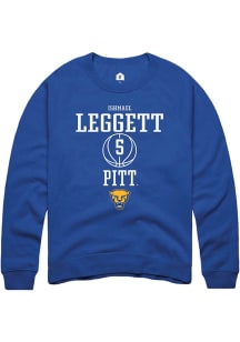 Ishmael Leggett Rally Mens Blue Pitt Panthers NIL Sport Icon Crew Sweatshirt