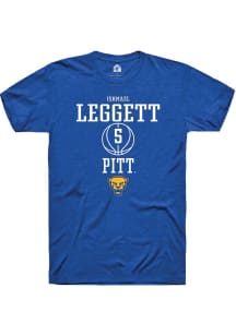 Ishmael Leggett Blue Pitt Panthers NIL Sport Icon Short Sleeve T Shirt