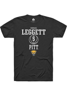 Ishmael Leggett Black Pitt Panthers NIL Sport Icon Short Sleeve T Shirt