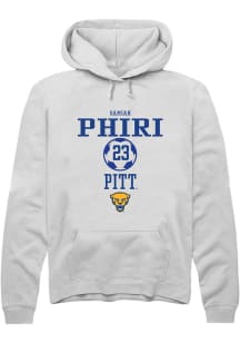 Samiah phiri Rally Mens White Pitt Panthers NIL Sport Icon Hooded Sweatshirt