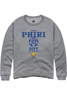 Samiah phiri Rally Mens Graphite Pitt Panthers NIL Sport Icon Crew Sweatshirt