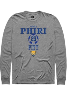 Samiah phiri Rally Mens Graphite Pitt Panthers NIL Sport Icon Tee