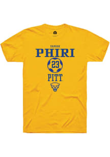 Samiah phiri Gold Pitt Panthers NIL Sport Icon Short Sleeve T Shirt