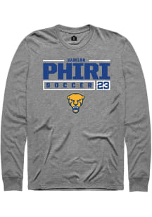 Samiah phiri Rally Mens Graphite Pitt Panthers NIL Stacked Box Tee