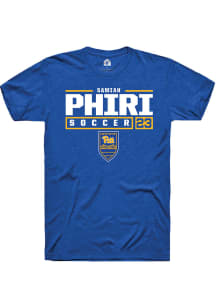 Samiah phiri Blue Pitt Panthers NIL Stacked Box Short Sleeve T Shirt