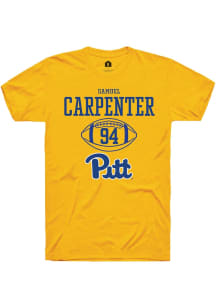 Samuel Carpenter Gold Pitt Panthers NIL Sport Icon Short Sleeve T Shirt