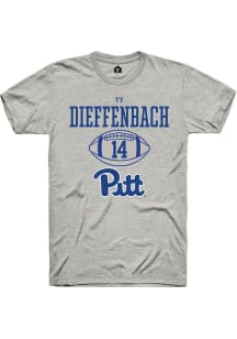 Ty Dieffenbach  Pitt Panthers Ash Rally NIL Sport Icon Short Sleeve T Shirt