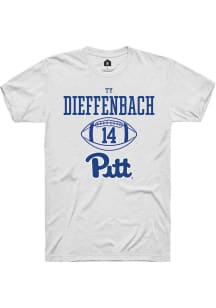 Ty Dieffenbach  Pitt Panthers White Rally NIL Sport Icon Short Sleeve T Shirt
