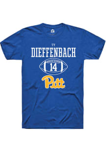 Ty Dieffenbach  Pitt Panthers Blue Rally NIL Sport Icon Short Sleeve T Shirt