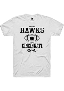 Nathan Hawks White Cincinnati Bearcats NIL Sport Icon Short Sleeve T Shirt