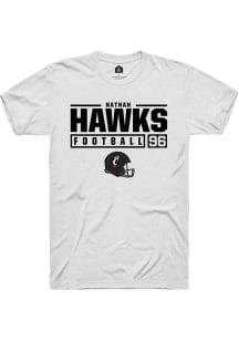 Nathan Hawks  Cincinnati Bearcats White Rally NIL Stacked Box Short Sleeve T Shirt