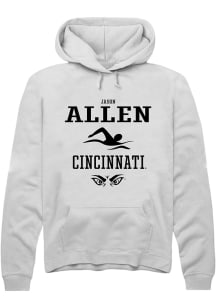 Jason Allen  Rally Cincinnati Bearcats Mens White NIL Sport Icon Long Sleeve Hoodie