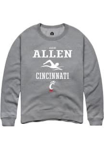 Jason Allen  Rally Cincinnati Bearcats Mens Graphite NIL Sport Icon Long Sleeve Crew Sweatshirt