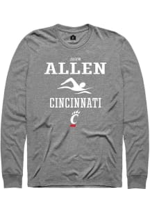 Jason Allen  Cincinnati Bearcats Graphite Rally NIL Sport Icon Long Sleeve T Shirt