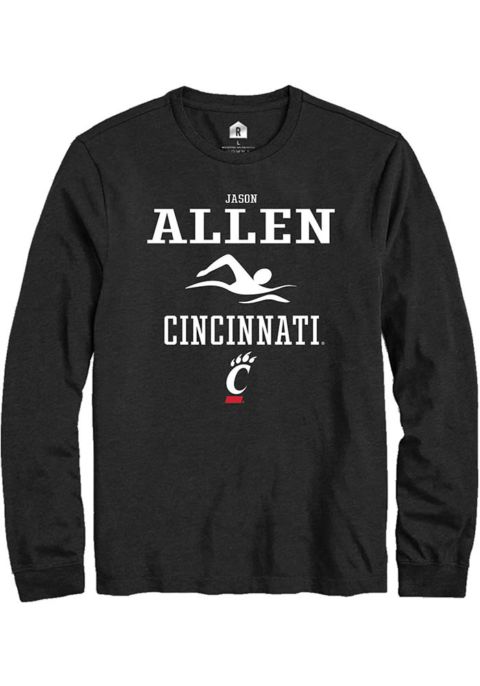 Jason Allen Cincinnati Bearcats Black Rally NIL Sport Icon Long Sleeve T Shirt