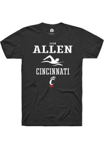 Jason Allen  Cincinnati Bearcats Black Rally NIL Sport Icon Short Sleeve T Shirt